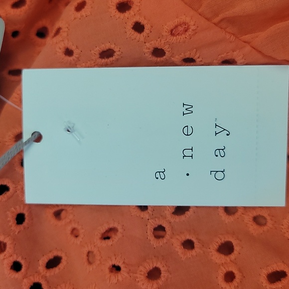 A New Day Coral Butterfly Blouse - Picture 4 of 5